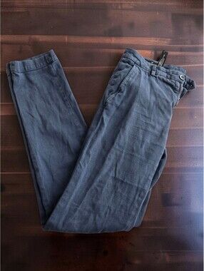 Mason's Forte Dei Marmi Herringbone Chino Pants Blue Italy IT 48 US 32